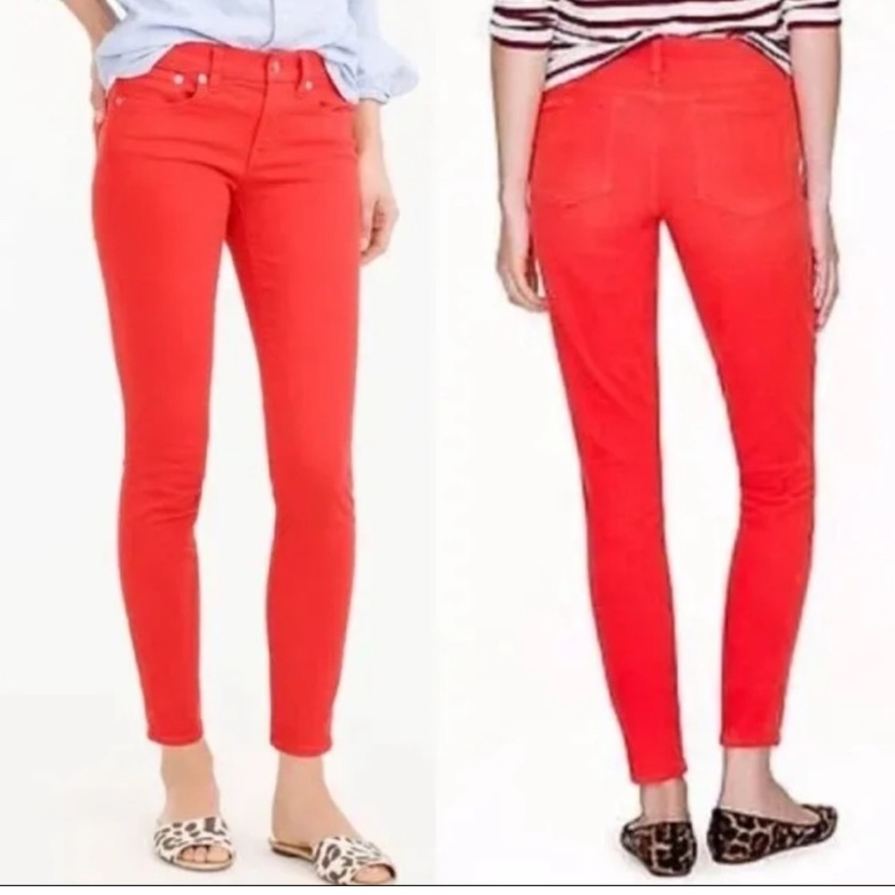 J.Crew red size 25 jeans - Picture 1 of 7